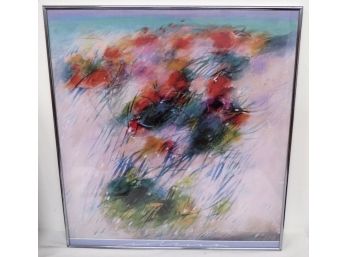 Abstract Framed Art Print - Gary Collins 'Aerie' 1987 - Post-Modern Great Frame