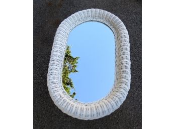 A Wicker Wall Mirror From Pier 1 Imports