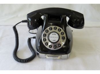 Vintage 1999 Rotary  Style Push Button Phone - Plugs Into A Phone Jack