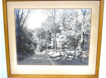 Any Old Country Road - Mid Century B&W Framed Photo - Woodstock, NY?