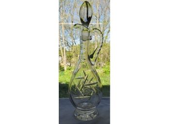 Tall Crystal 13.5' Wine Decanter - Perfect For Summer Entertaining