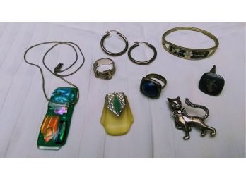 Beautiful Group Of Designer Sterling Silver Jewelry