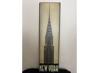 Beautiful Art Deco New York Poster Of Chrysler Building