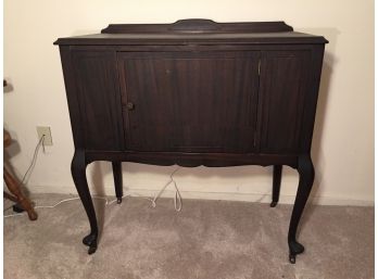 Antique Queen Anne Cabriole Leg Sideboard Server (Click On Photo For Full Description And More Photos)