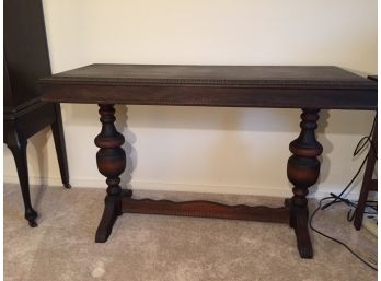 Trestle Style Sofa Console Table (Click On Photo For Full Description And More Photos)