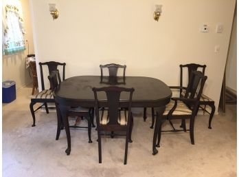 Vintage Dining Room Table With Six Chairs (Click On Photo For Full Description And More Photos)