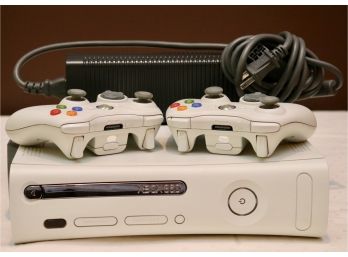 XBOX 360 With Two Controllers And Power Supply