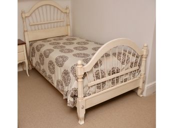 Ethan Allen Country French Twin Size Wheatback Bed