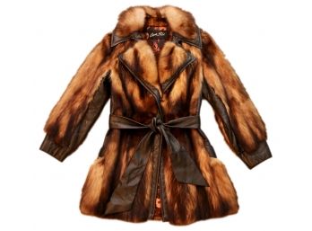 Ben Ric Furs Leather And Fitch Fur Coat