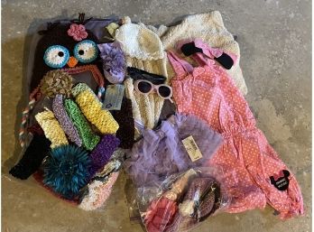 Lot Of Infant Girls Headbands, Hats, And More