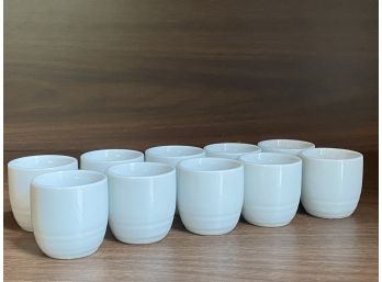 Set Of 10 Porcelain Sake Cups