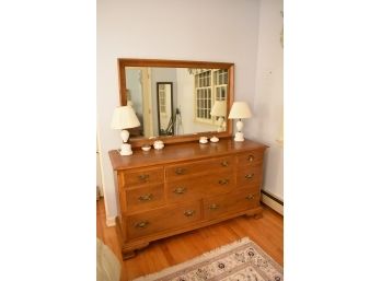 Ethan Allen Dresser With Mirror
