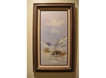 Framed Oil On Canvas Lot 1