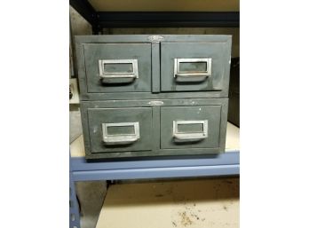 Cole-Steel Industrial Drawer Index Card File Metal Cabinet