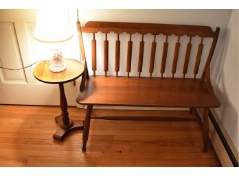 Rockport Bench And Ethan Allen Candlestick Table