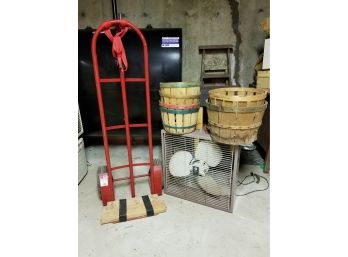 Handtruck And Fruit Baskets