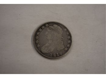 1818 Capped Bust Half Dollar Silver Coin