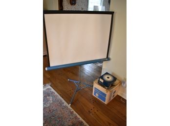 Airequipt Sprite Projector With Da Lite Slide And Movie Screen