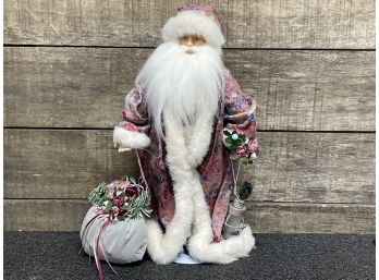 1994 Brinns Collectible Porcelain Santa With Original Box