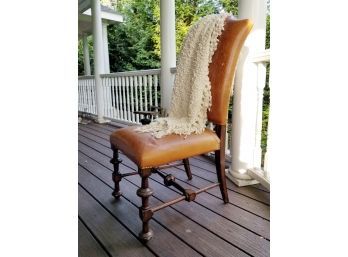 Vintage Leather Side Chair
