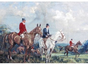 Large NEW Fox Hunting Tapestry