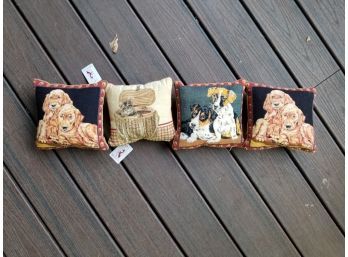 Series Of Tapestry Doggie Pillows