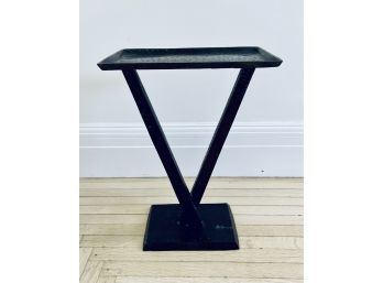 Interlude Home Hammered Bronze Finish Side Table  (LOC: S1)