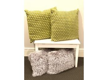 Two Pairs Decorative Fun Pillows (LOC: W1)