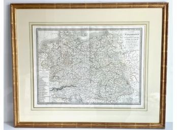 Framed Map Of DAllemagne La Confederation (LOC: W1)