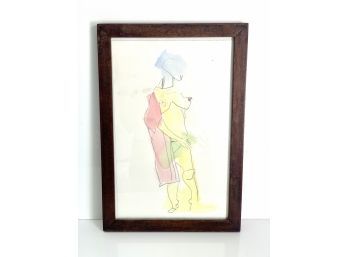 Female Study In Watercolor (LOC: W1)