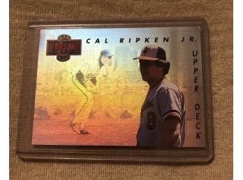 1993 Upper Deck Cal Ripken Jr. Now/then Hologram Card