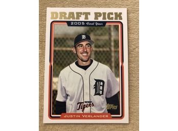 2005 Topps Justin Verlander RC Draft Pick Card #677