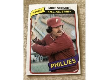 1980 Topps Mike Schmidt Card #270 Phillies