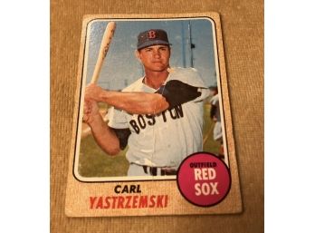 1968 Topps Carl Yastrzemski Card #250 Boston Red Sox