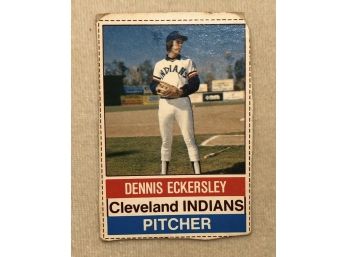 1976 Hostess Dennis Eckersley RC Rookie Card Cleveland Indians