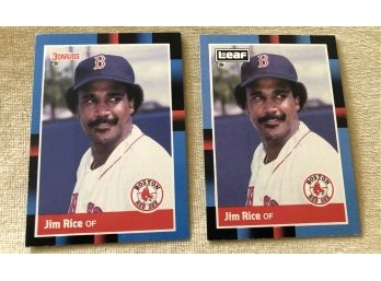 1988 Donruss & Leaf Jim Rice Cards