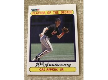 1990 Fleer Cal Ripken Jr ERROR Wrong Name Spelled