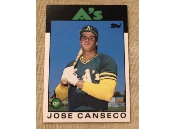 1986 Topps Traded Jose Canseco RC #20T