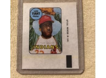 1969 Topps Decal Luis Tiant Cleveland Indians