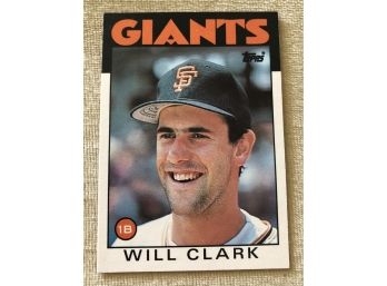 1986 Topps Traded Will Clark RC Rookie Card