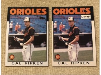 1986 Topps & O-Pee-Chee OPC Cal Ripken Jr. Cards