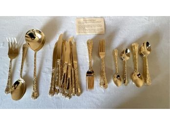Lot Of Assorted Gold Colored Flatware