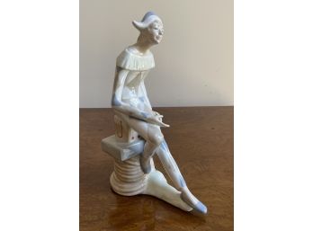 Vintage Casades Porcelain Jester Figurine Made In Spain