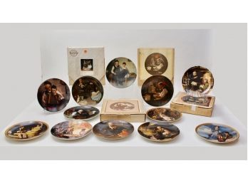 Collection Of Norman Rockwell Collectible Plates