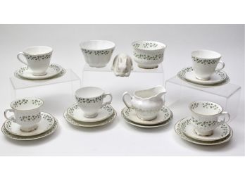 Belleek And Royal Tara - Rabbit, Tea Cups, Saucers, Creamer, Sugar Bowls