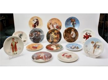 Collection Of Norman Rockwell Christmas Plates