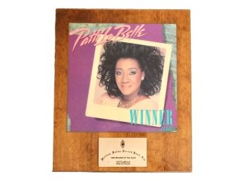 Patti La Belle 'New Attitude' 1986 Record Of The Year Plaque