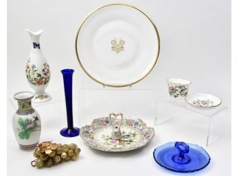 Boehm Porcelain Pope John Paul II Commemorative Plate, Aynsley Porcelain, Signed Chinese Vase And More