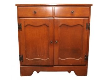 Two Door Wood Cabinet Hutch - Perfectly Sized For A Microwave!