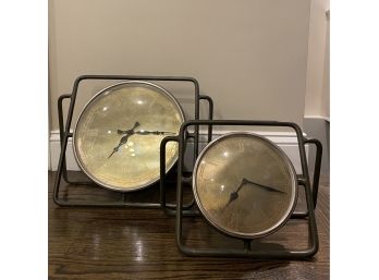 Pair - Interlude Home - Desk Clocks - Roman Numeral
